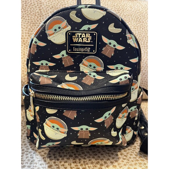 Disney Parks Loungefly Grogu Baby Yoda STAR WARS Mandalorian Mini Backpack main image 10